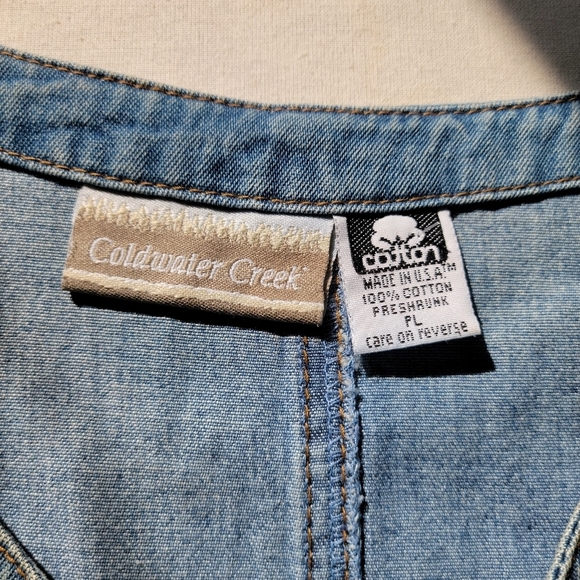 VTG COLDWATER CREEK Longsleeve Crewneck A line Maxi Dress - Picture 7 of 7